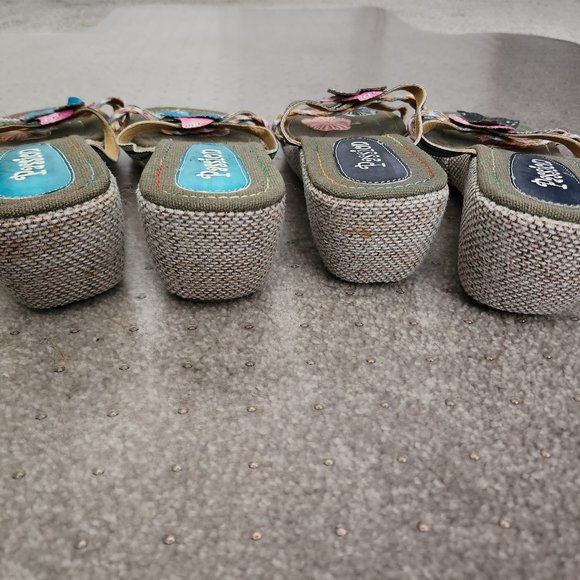 Passions Green Sandals and Passions Blue Sandals sz 9 - Picture 3 of 15